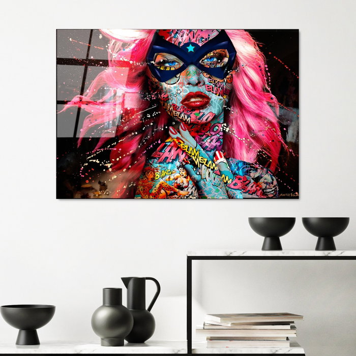 Wallity Pintura Decorativa de Vidrio Templado Multicolor 70 x 100 cm Wallity Pintura Decorativa de Vidrio Templado Multicolor 70 x 100 cm